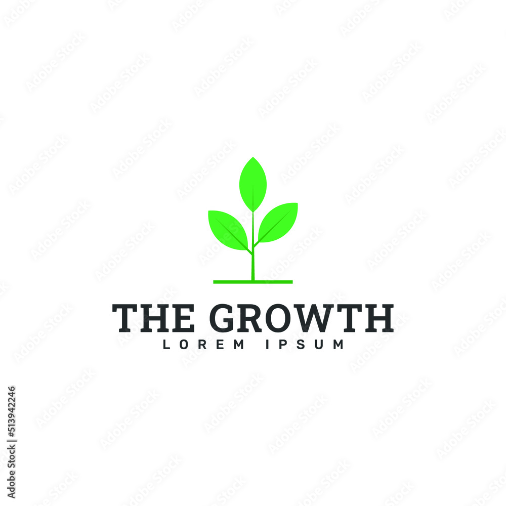 growth logo template growth logo template