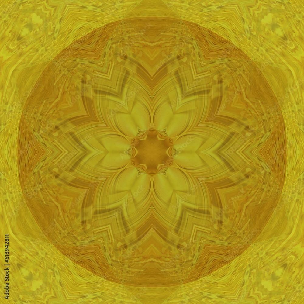 unique creative patterns and design inspired by a yellow rose in full bloom with ripple from water reflection