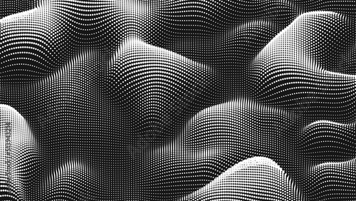 Point wave noise texture. Abstract dot background. Technological cyberspace background.