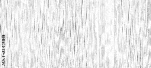 Old cracked white painted wooden surface widescreen texture. Whitewashed wood rustic vintage large textured background