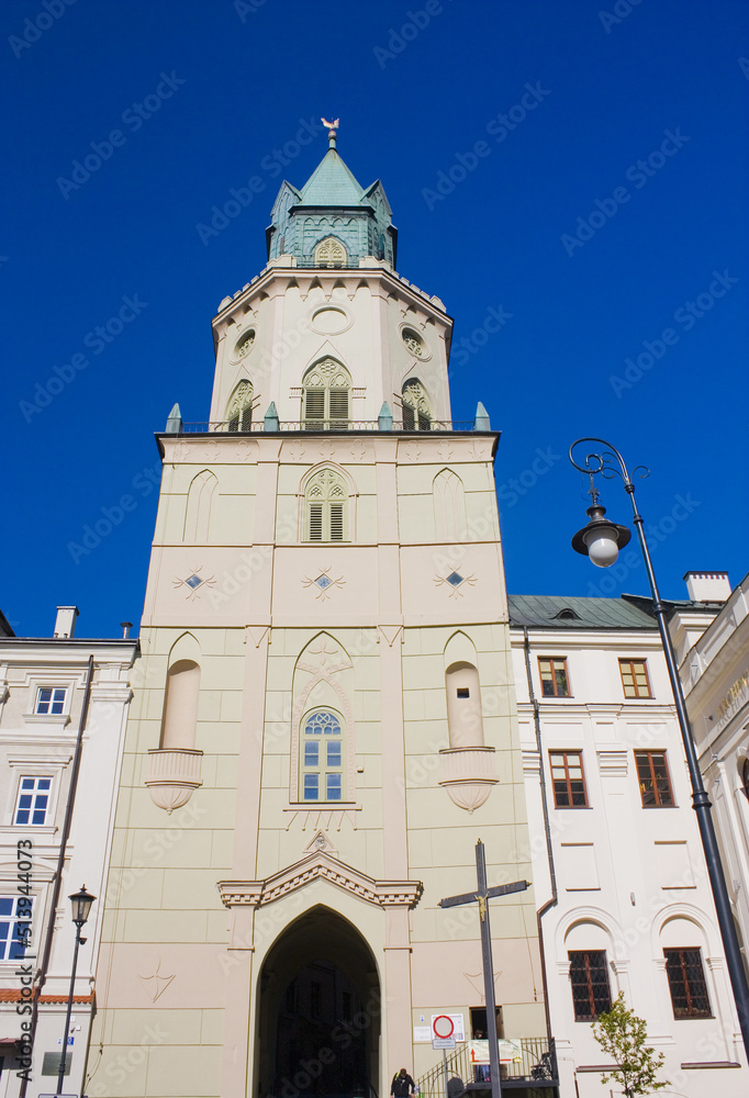 Trinitarian Tower in Old Town of Lublin, Poland