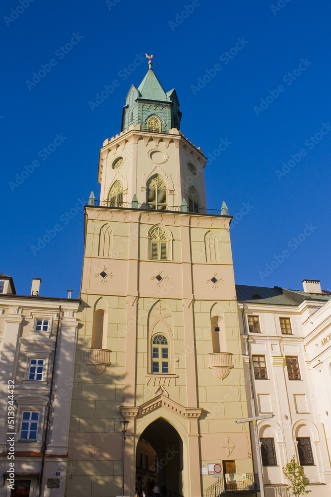 Trinitarian Tower in Old Town of Lublin, Poland	