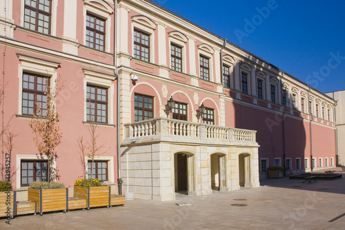 Courtyard of Lublin Royal Castle in Lublin, Poland
