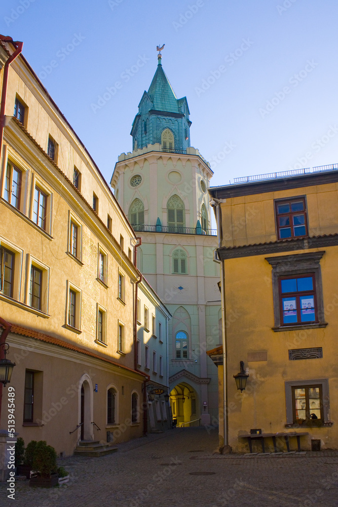 Trinitarian Tower in Old Town of Lublin, Poland	
