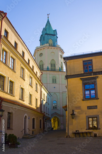 Trinitarian Tower in Old Town of Lublin, Poland 