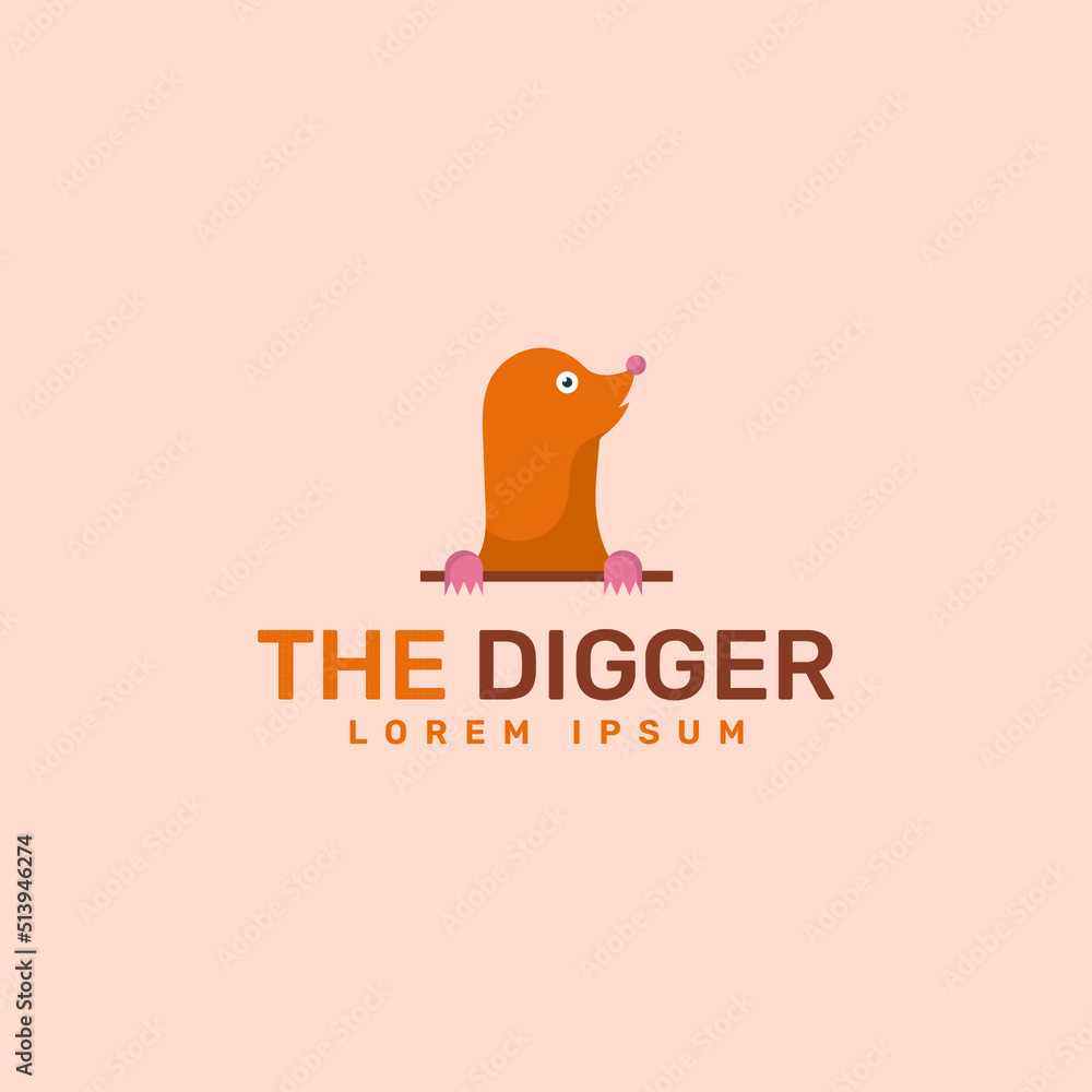 the digger logo template the digger logo template