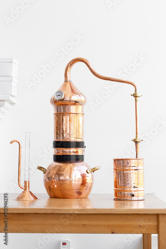 Obraz na płótnie Distillation of lavender essential oil