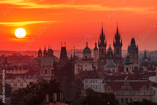 church at sunset, church, architecture, tower, building, europe, old, sky, religion, cathedral, castle, city, history, town, historic, travel, morning, prague, landmark, spring, monastery, catholic