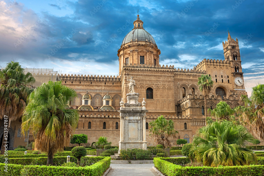  Palermo cathedral. Palermo, Sicily, Italy