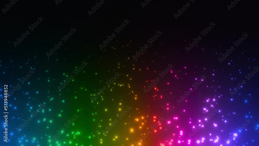 particle rainbow lights motion background