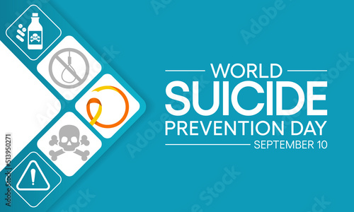 World Suicide prevention day is observed every year on September 10, in order to provide worldwide commitment and action to prevent suicides. Vector illustration