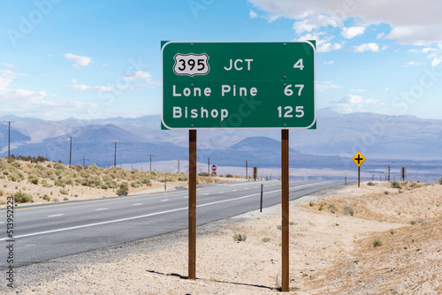 Route 395 to Lone Pine and ...