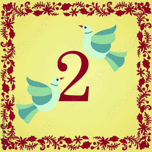 The 12 days of Christmas 2nd day two turtle doves