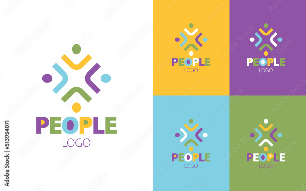 Colorful logo depicting several people gathered.