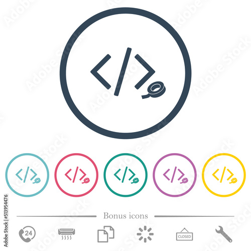 Free Download Software patch flat color icons in round outlines - GFXLoad