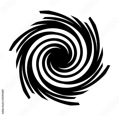 Espiral bucle negro