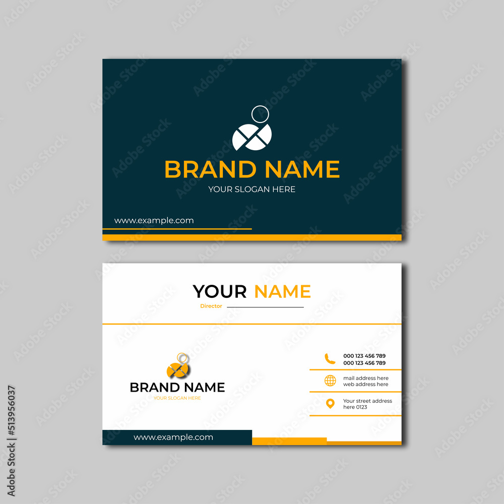 Fototapeta premium elegant modern business card design template