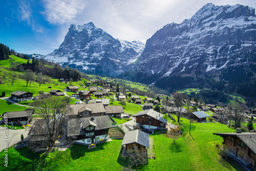 rural village of Grindelwald, Switzerland photo