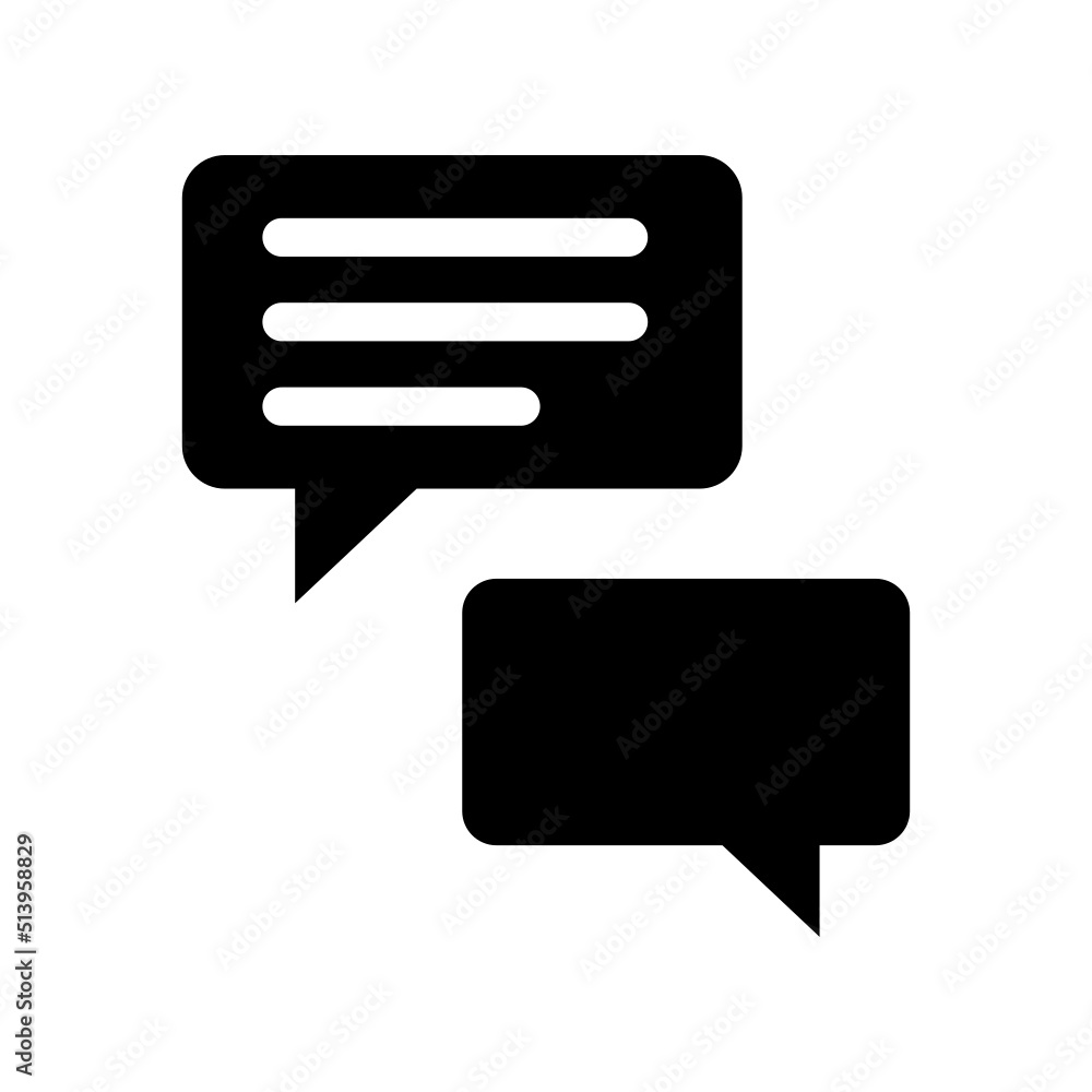 Chat Icon Vector Symbol Design Illustration Chat Icon Vector Symbol Design Illustration