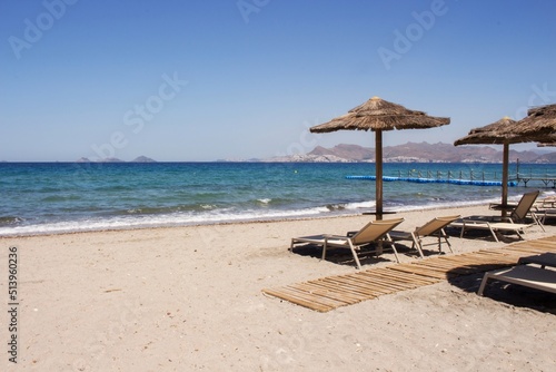 Sand beach in Kos Island, Greece, Aegean Sea © Nina