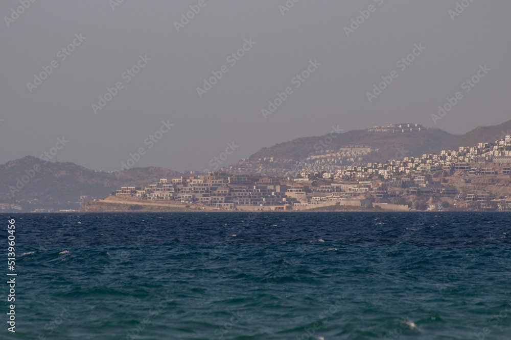 Sand beach in Kos Island, Greece, Aegean Sea