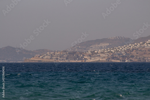 Sand beach in Kos Island  Greece  Aegean Sea