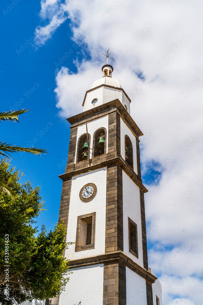 Historic San Gines Parish in Arrecife downtown, Lanzarote, Canary Islands, Spain