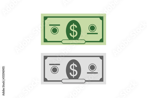 Dollar vector design illustration on white background