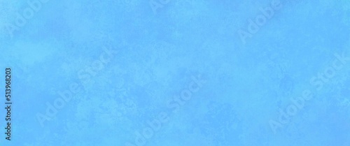 Beautiful abstract grunge decorative light blue painted stucco wall texture. Handmade Rough Winter Christmas Paper Wide Background
