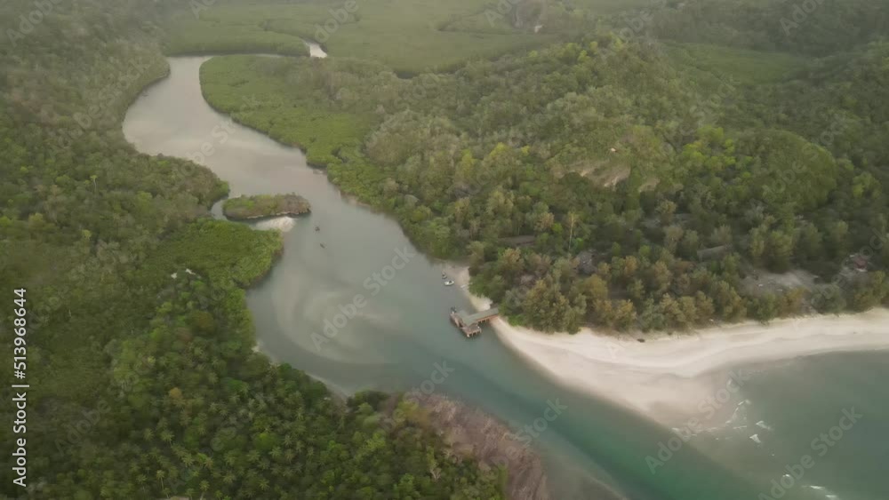 Aerial views of Koh Tarutao Island in Thailand Aerial views of Koh Tarutao Island in Thailand