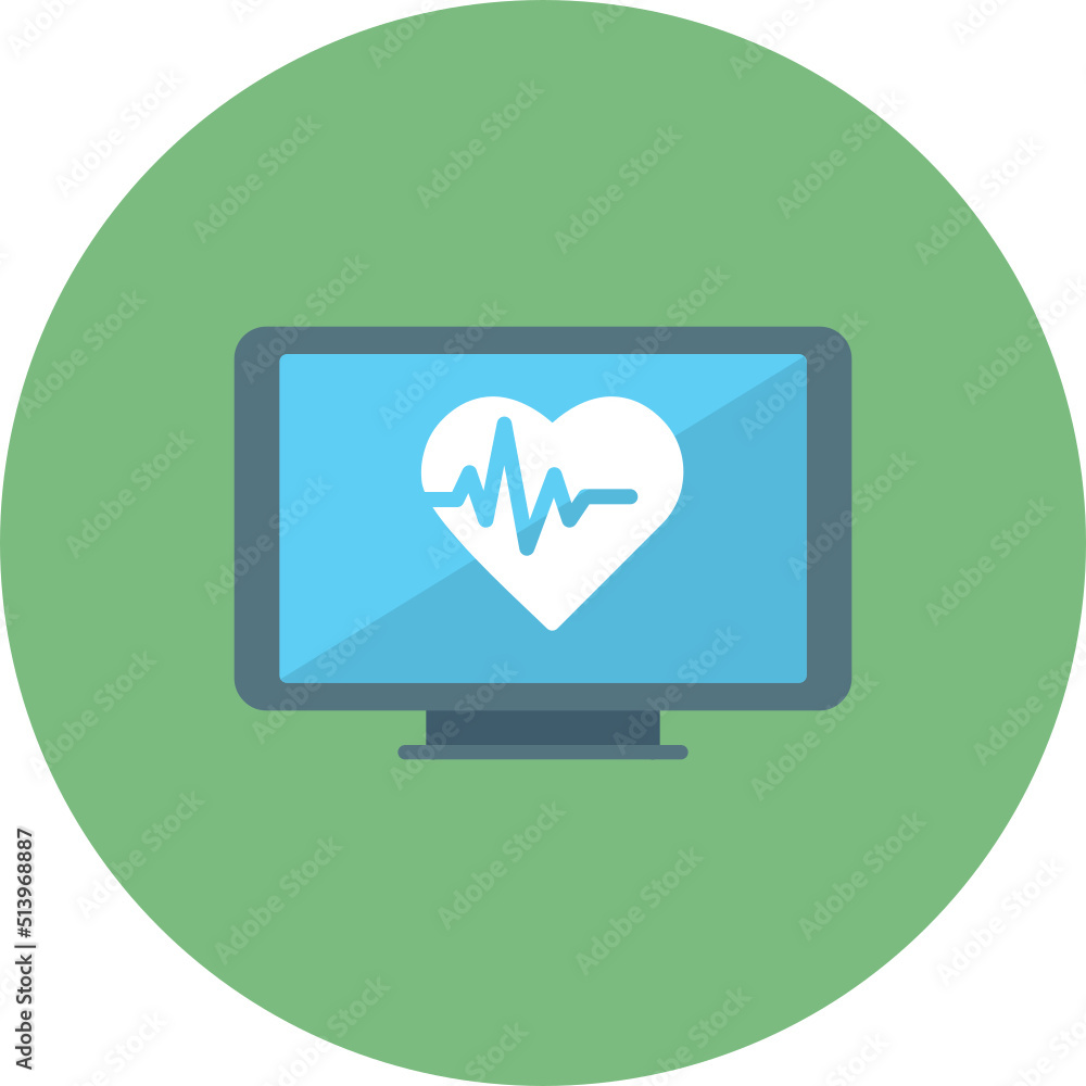 Heart monitoring Icon Heart monitoring Icon