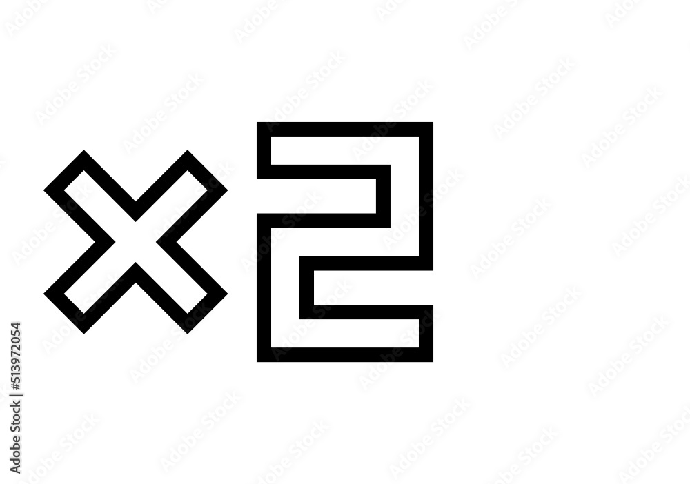 Obraz premium multiply x2