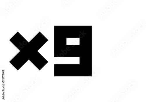 multiply x9
