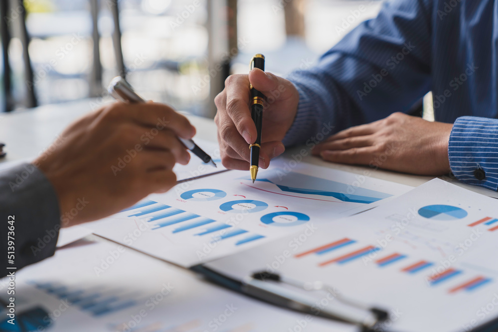 Bookkeeper accountant or financial expert, male economist accounting money with statistics graphs pointing on the accounts for investment results and income Company expenditure Bookkeeper accountant or financial expert, male economist accounting money with statistics graphs pointing on the accounts for investment results and income Company expenditure