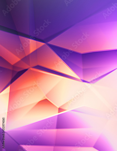 Light reflection abstraction. Fractal background. Geometric composition abstract wallpaper. Minimalist geometrical backdrop. Design for poster, brochure, presentation, website.