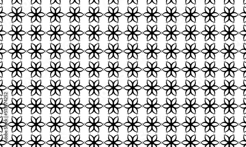 black flower repeat pattern symmetry white background colour