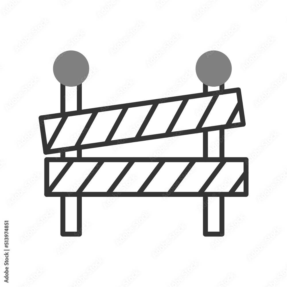 Road block Icon Road block Icon