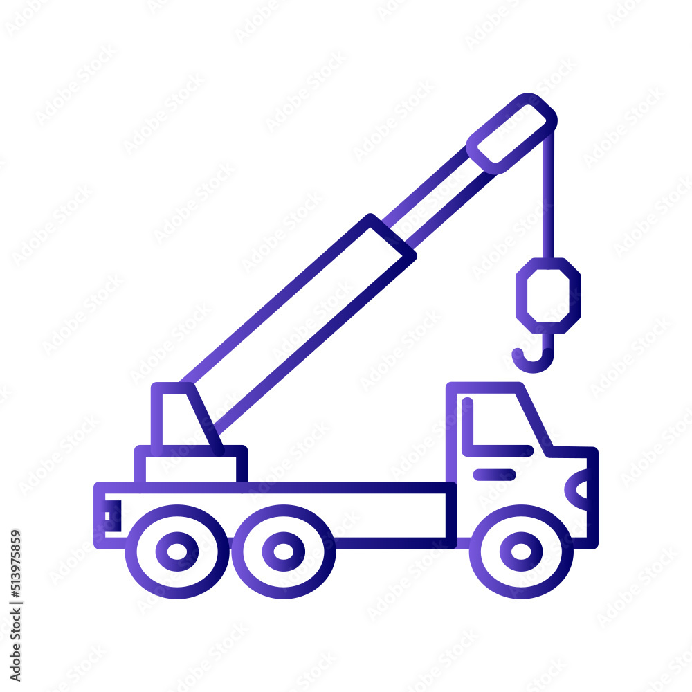 Crane truck Icon Crane truck Icon