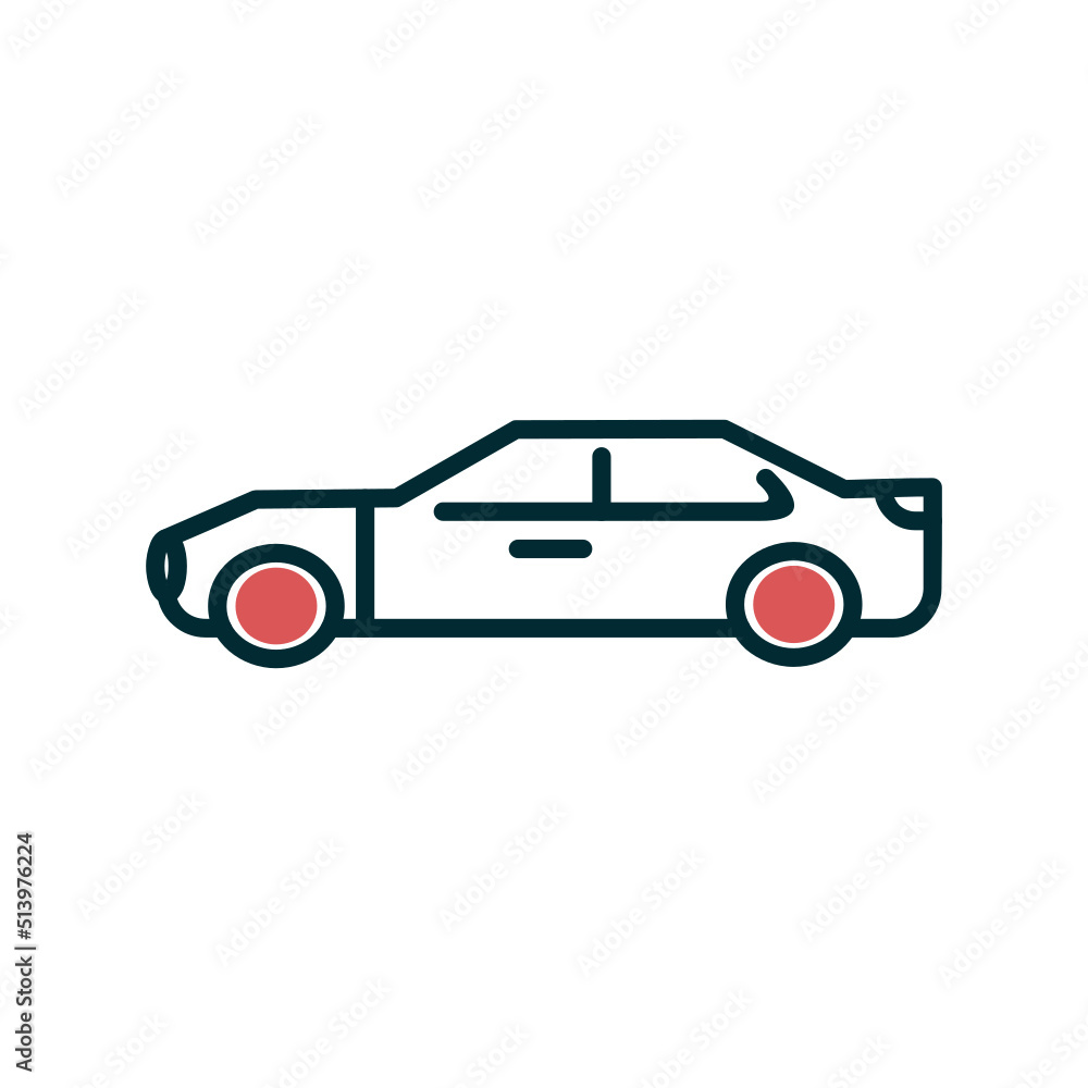 Fototapeta premium Sports car Icon