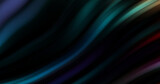 Colorful smooth lines on black background. Liquid and fluid vibrant color waves flowing in the dark. Graphic illustration for wallpaper, banner, background, card, book, cover, poster, banner, brochure