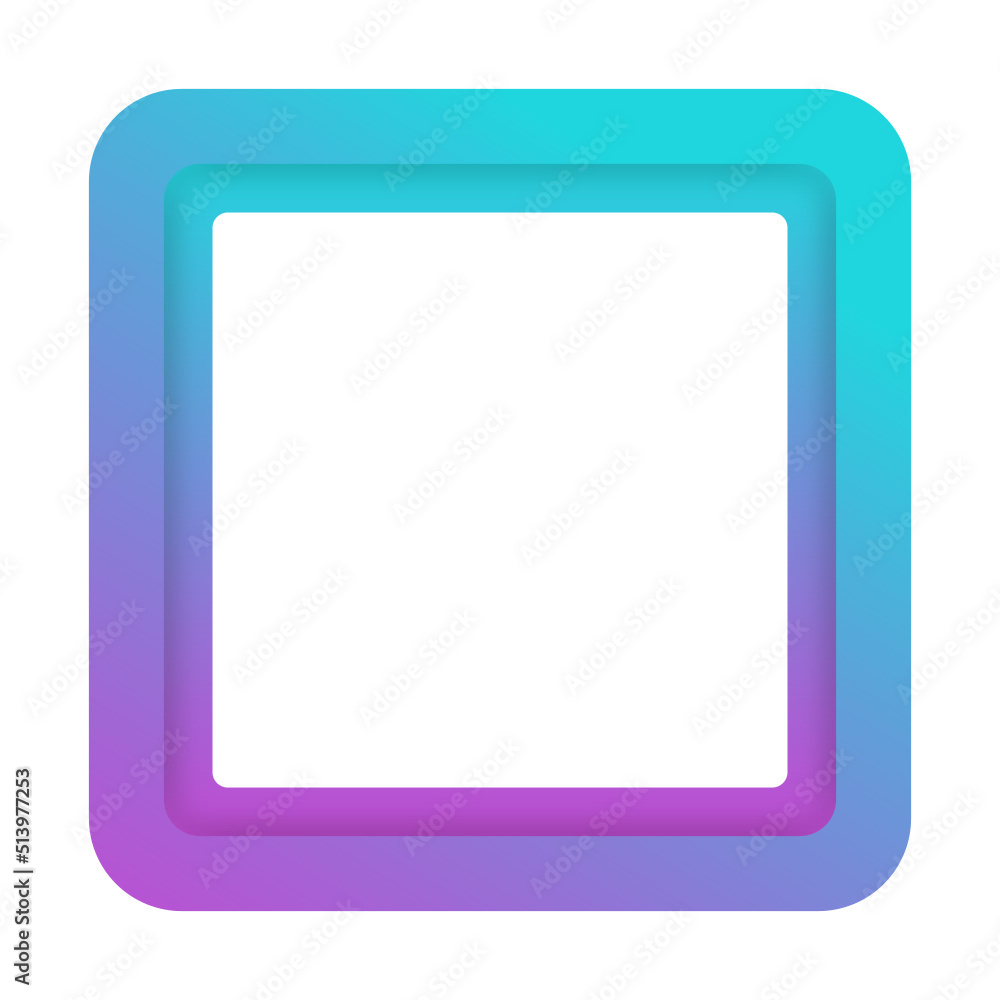 gradient square paper cut frame
gradient square paper cut frame