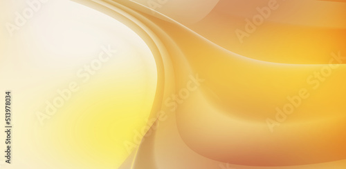 Fluid abstract background with colorful gradient. 2D illustration of modern movement.