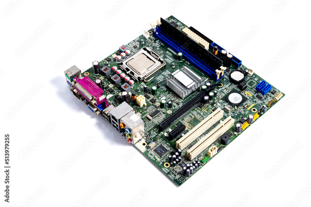 Eletronic circuit board isolated on white background. Eletronic circuit board isolated on white background.
