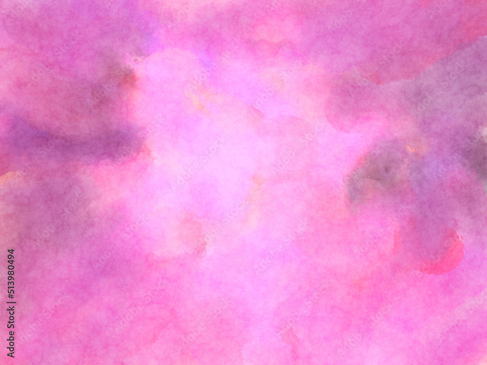 Obraz premium Modern brush strokes painting. Soft color painted illustration of soothing composition for poster, wall art, banner, card, book cover or packaging. Watercolor abstract painting with pastel colors.