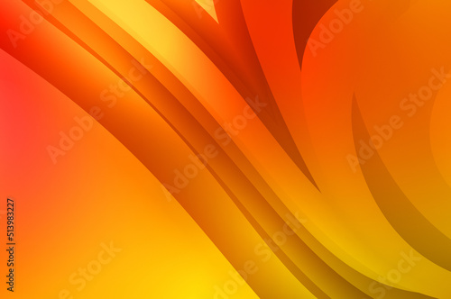 Abstract background with colorful gradient. Vibrant graphic wallpaper with stripes design. Fluid 2D illustration of modern movement.