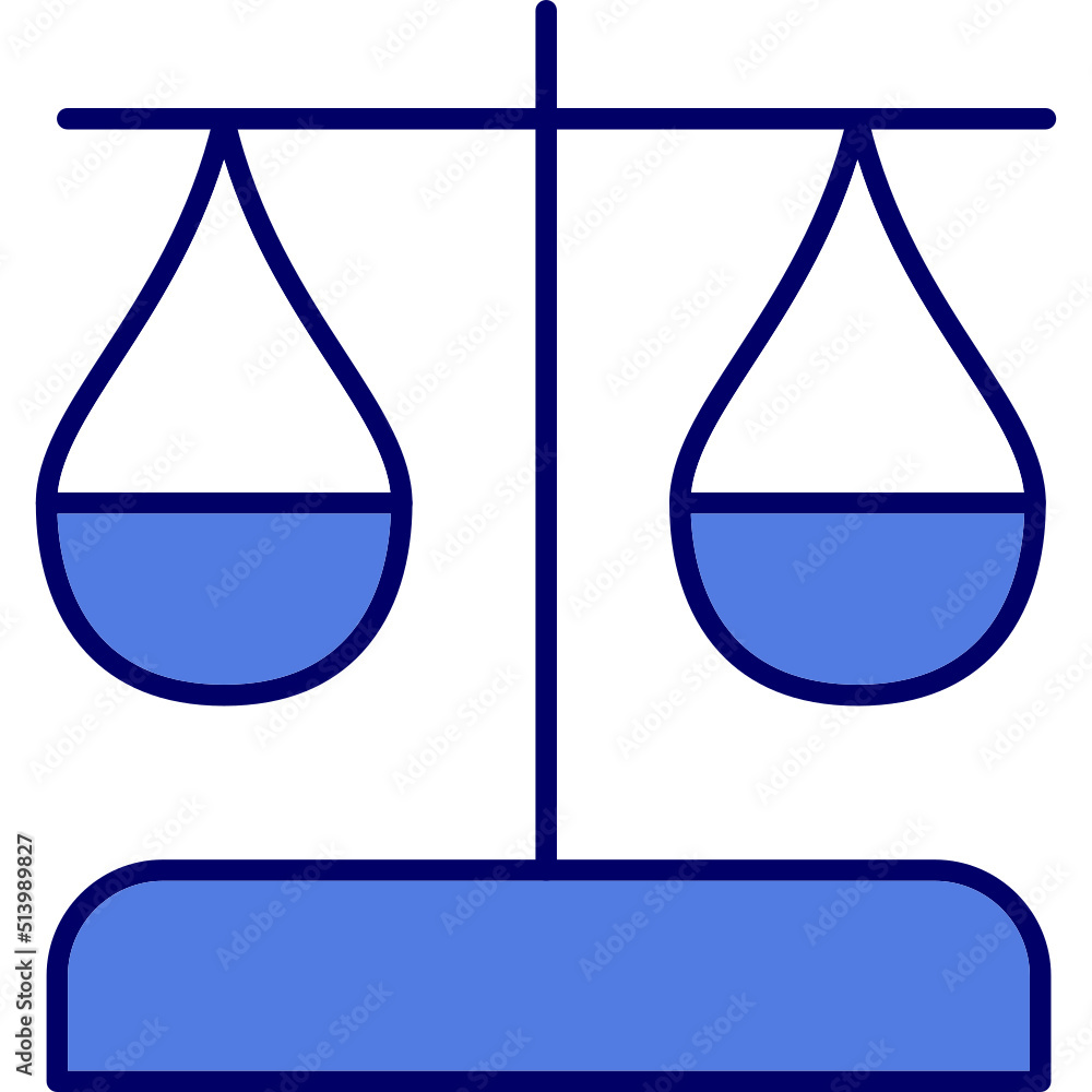 Obraz premium Law scale Icon