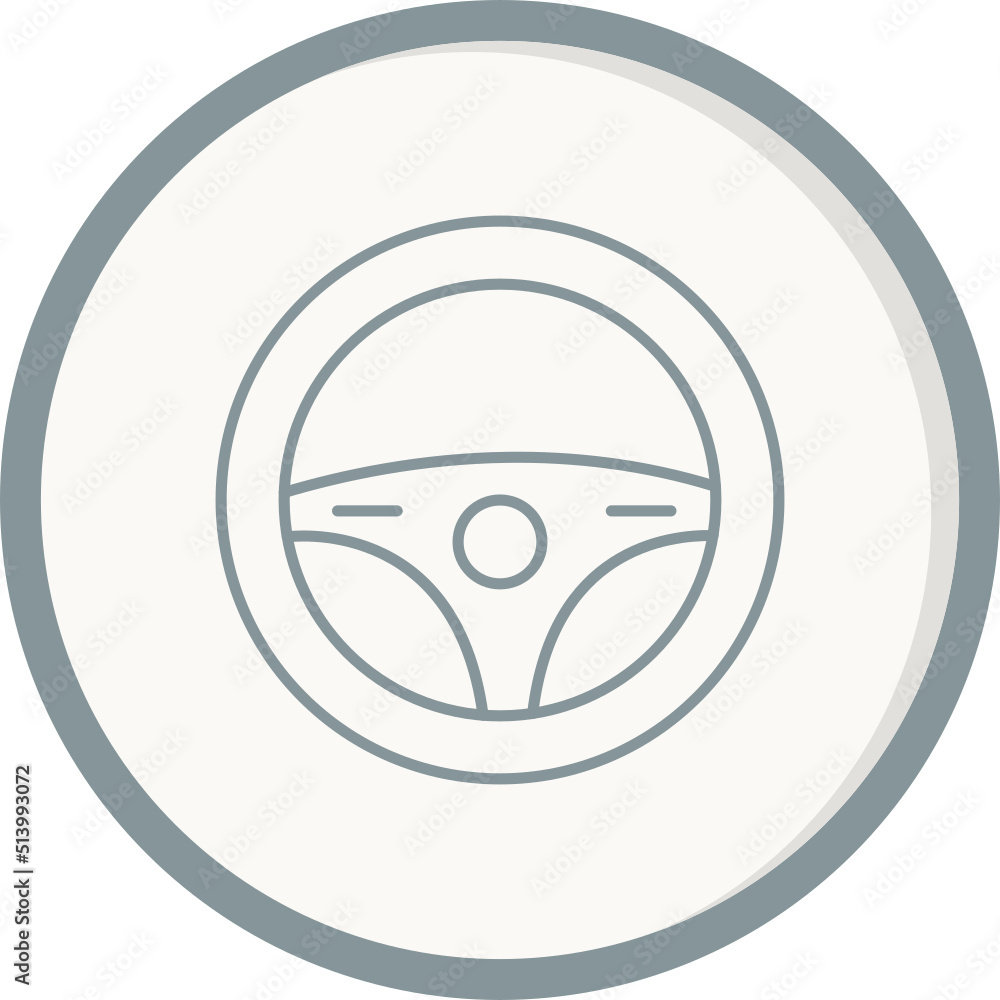 Obraz premium Steering Wheel Icon