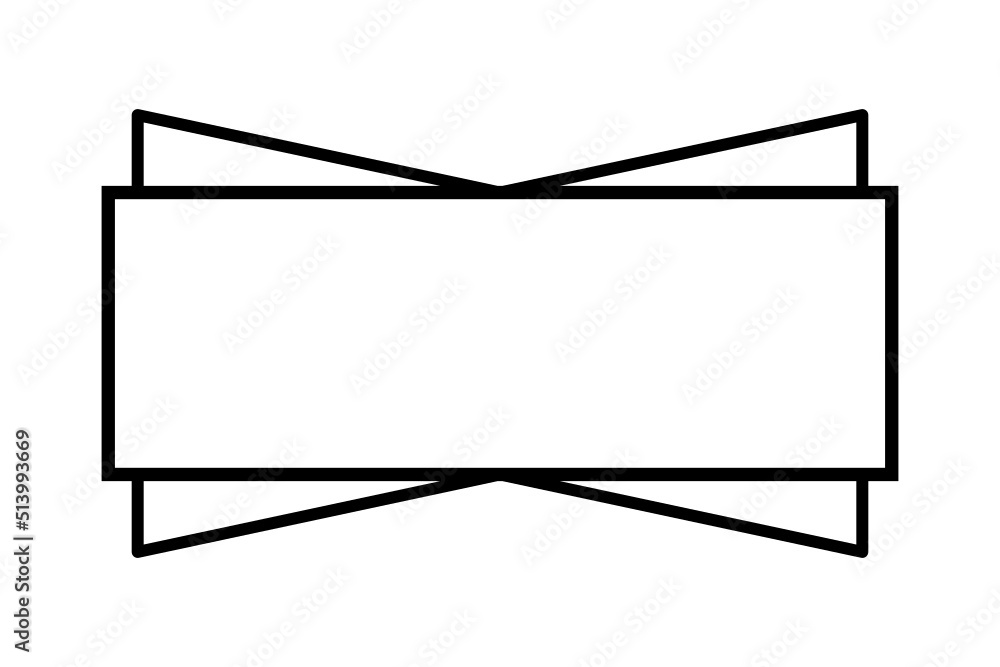Obraz premium rectangle abstract border