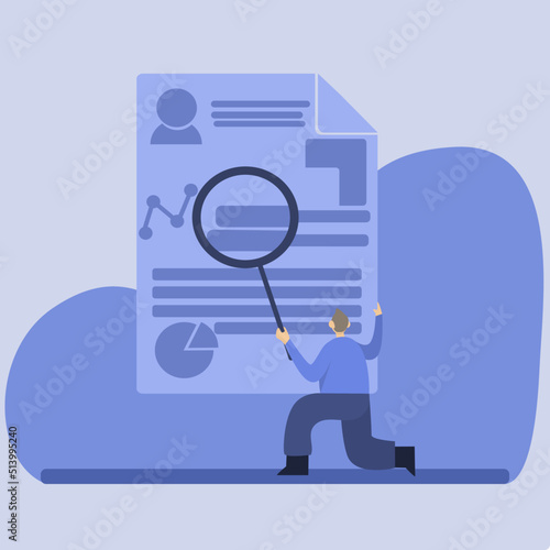 recruitment, career and job job flat vector illustration. Job interview, recruitment agency, HR manager recruiting prospective employees. Recruiting company services online.