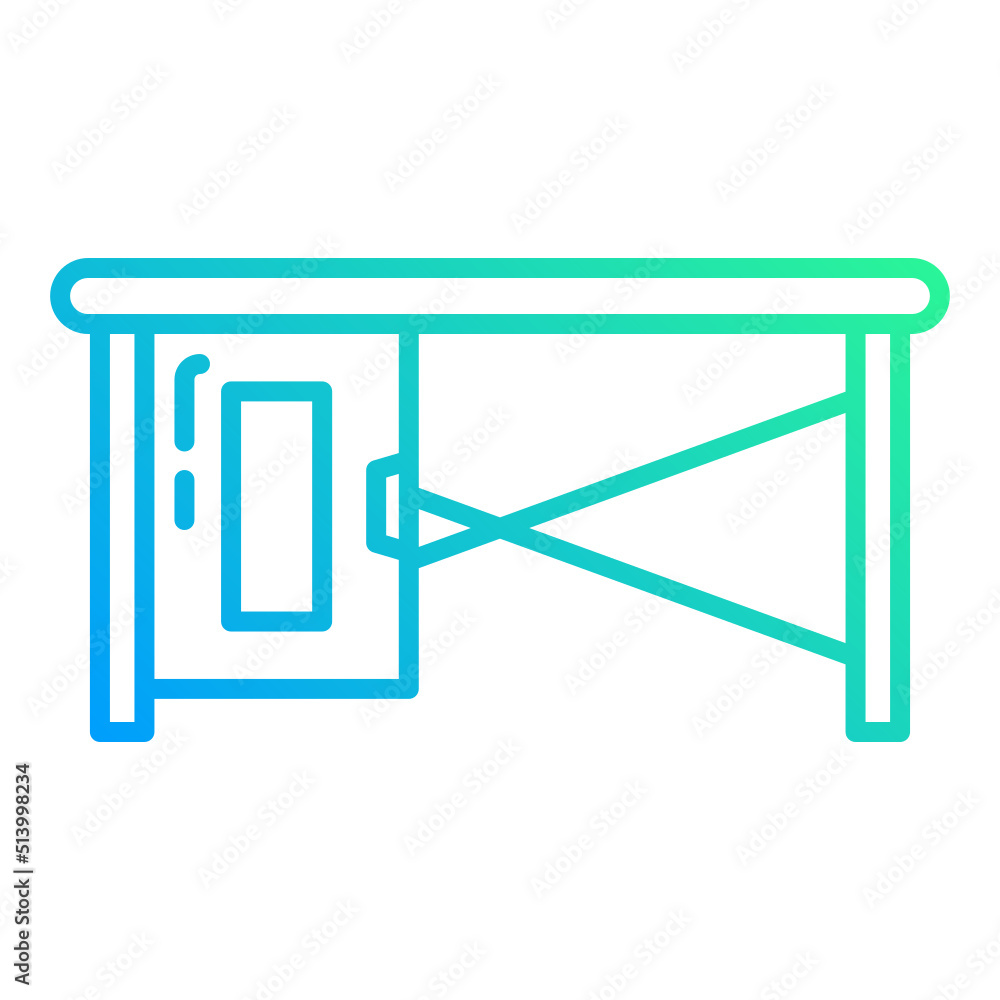 simple work desk icon on transparent background simple work desk icon on transparent background